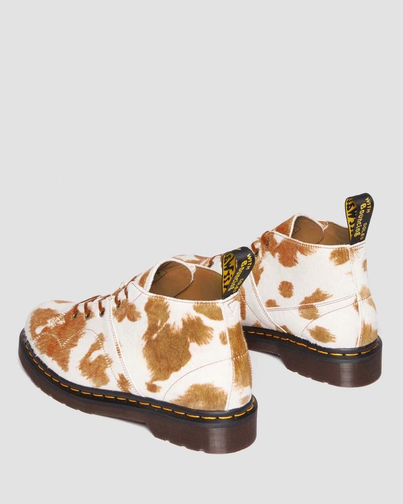 Dr Martin Martens Church Hair-On Cow Print Monkey Boots (Hair On) Boots Jersey Cow Print | ZG71-O7WC