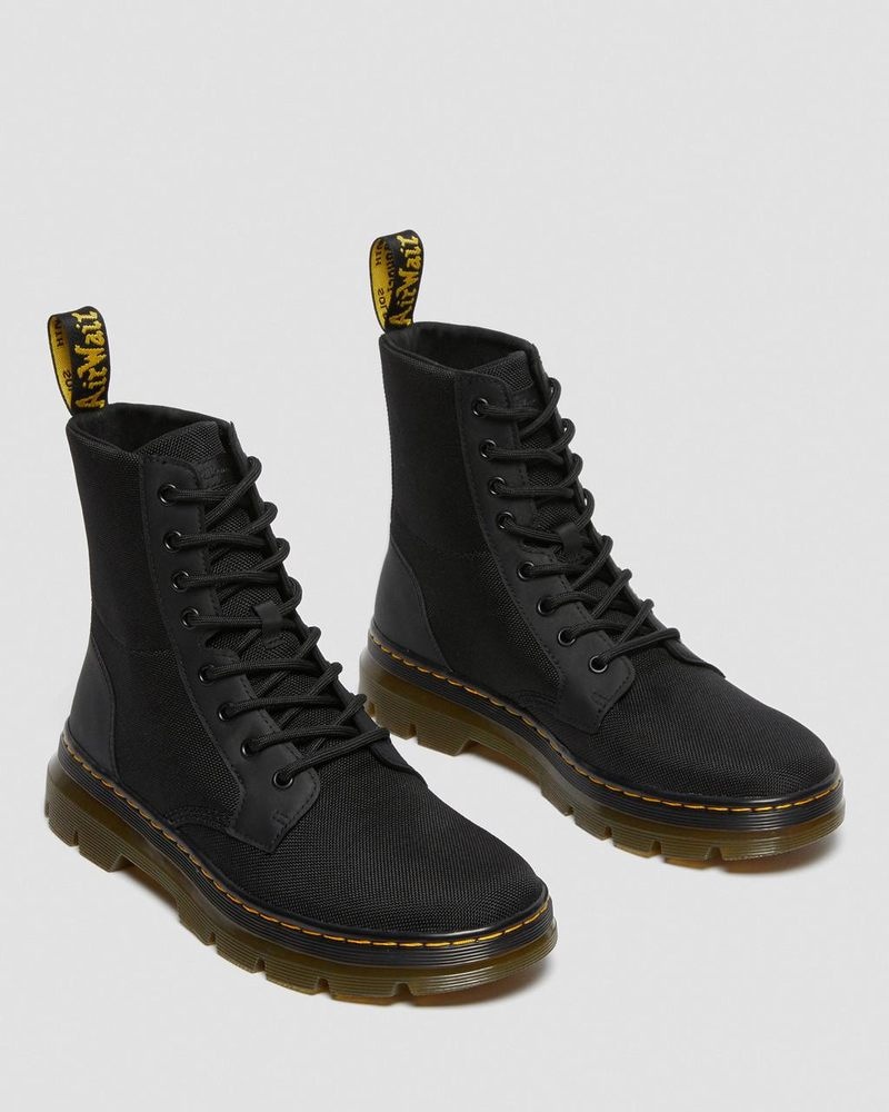 Dr Martin Martens Combs Poly Casual Boots (Extra Tough Poly+Rubbery) Boots Black | TP90-M6SG