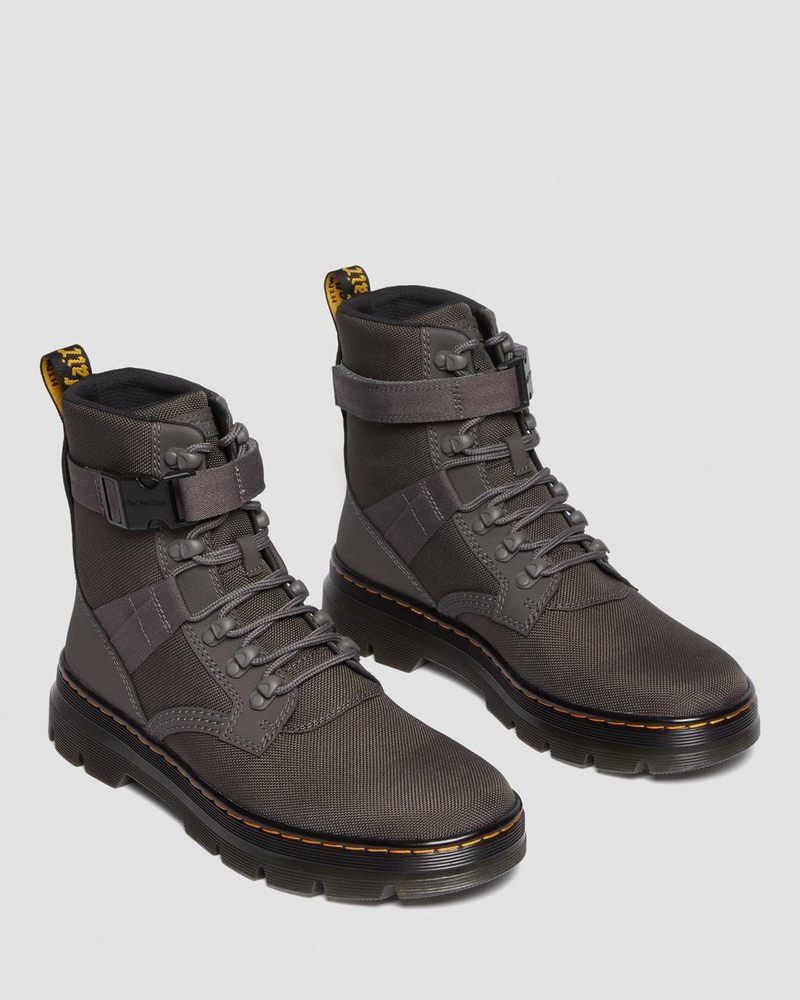 Dr Martin Martens Combs Tech II Extra Tough Utility Boots (Ajax+Extra Tough 50/50) Shoes Gunmetal | MU88-R2OI