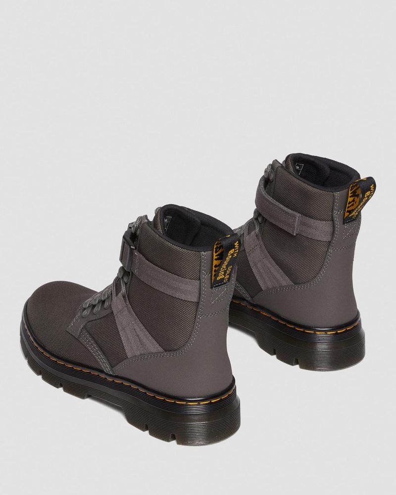 Dr Martin Martens Combs Tech II Extra Tough Utility Boots (Ajax+Extra Tough 50/50) Shoes Gunmetal | MU88-R2OI