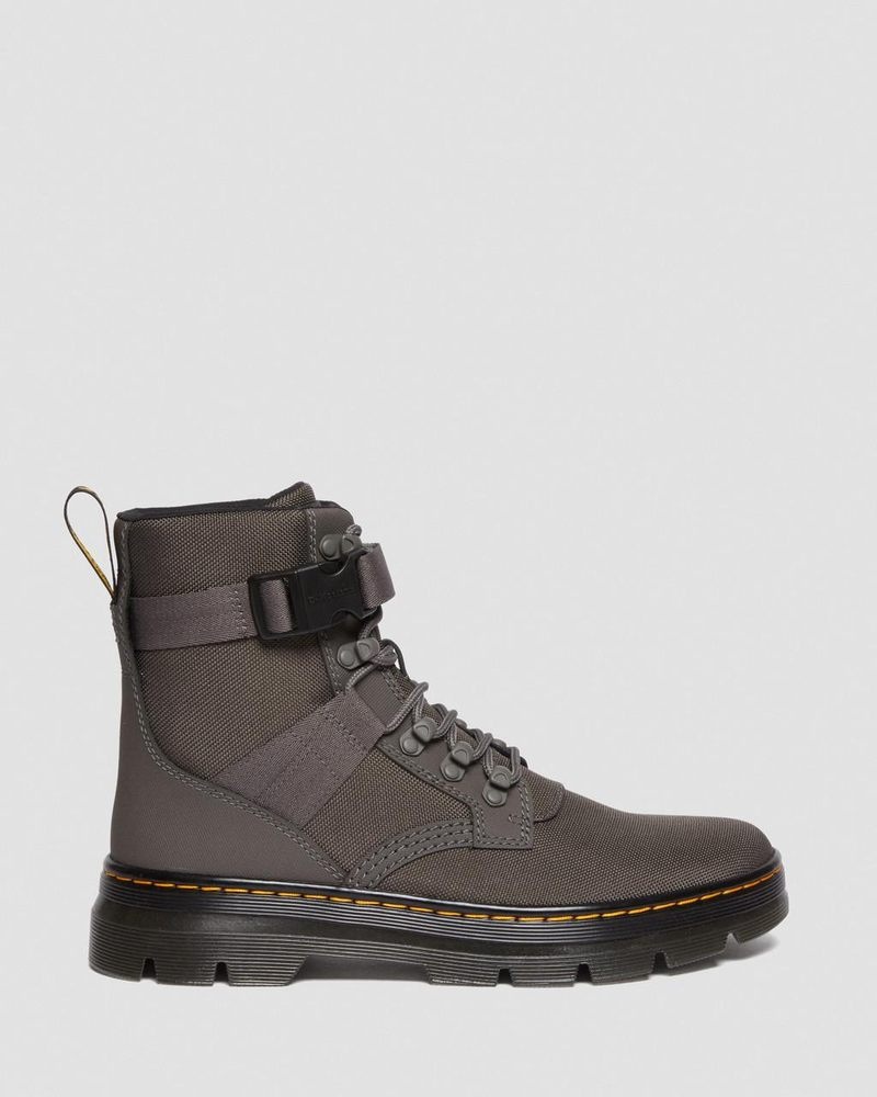 Dr Martin Martens Combs Tech II Extra Tough Utility Boots (Ajax+Extra Tough 50/50) Shoes Gunmetal | MU88-R2OI