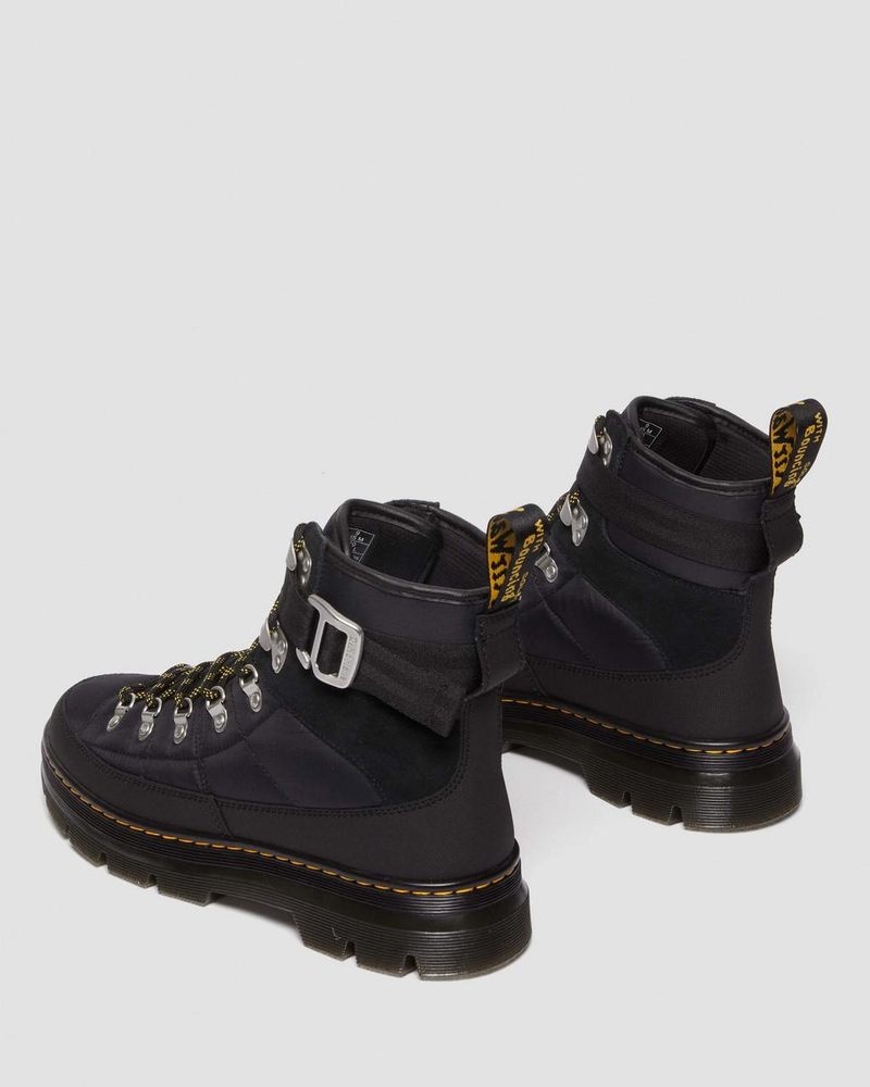 Dr Martin Martens Combs Tech Quilted Casual Boots Boots Black | UH53-P0KO