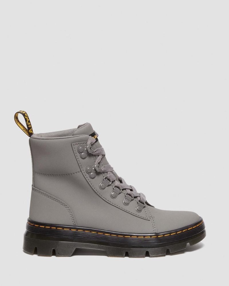 Dr Martin Martens Combs - Ajax Leather Casual Boots (Ajax) Boots Nickel Grey | AM45-E7EV