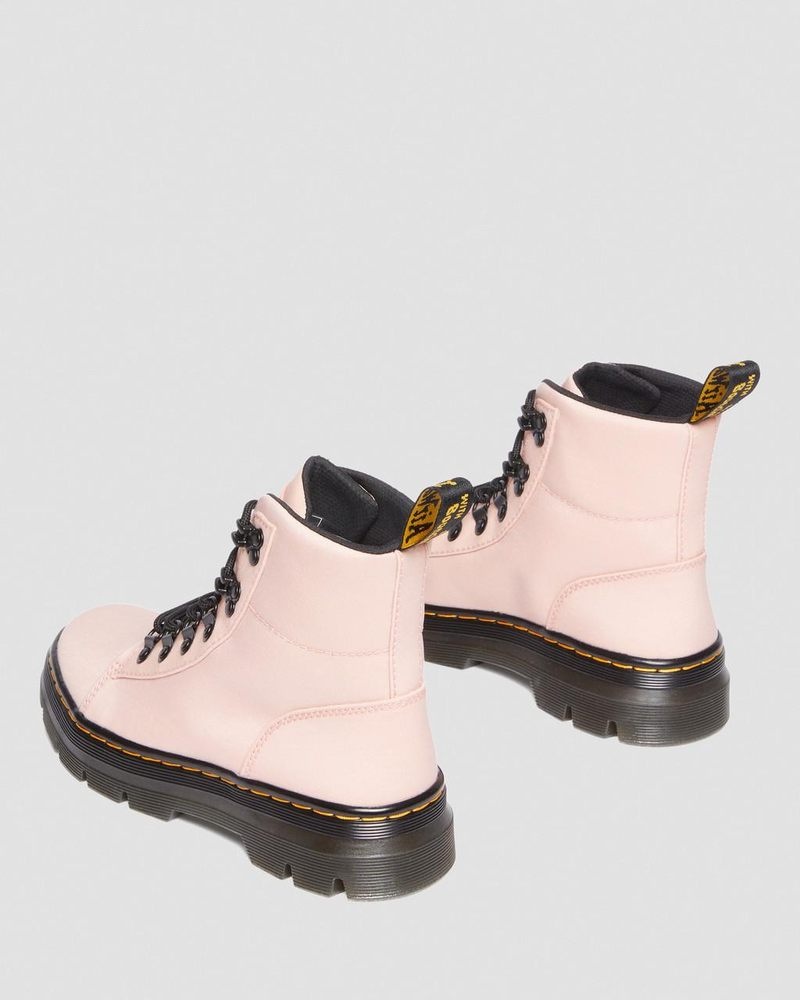 Dr Martin Martens Combs - Nylon & Leather Casual Boots (Cyclone Nylon) Boots Peach Beige | JY08-J2SZ