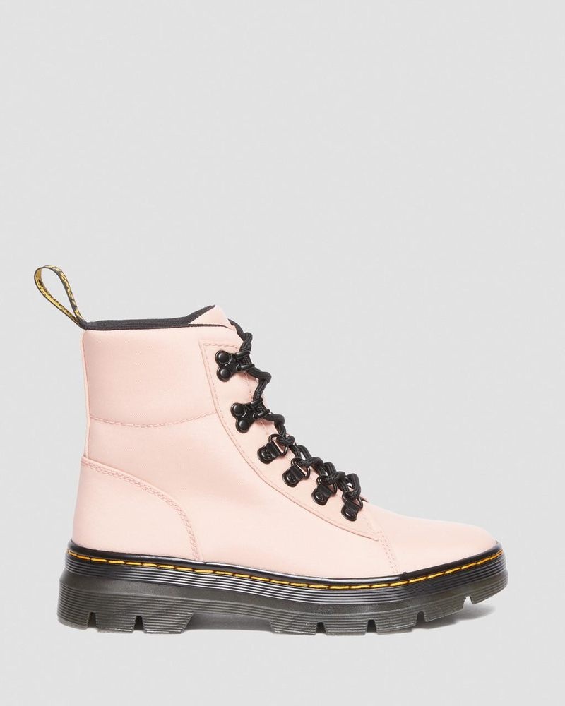 Dr Martin Martens Combs - Nylon & Leather Casual Boots (Cyclone Nylon) Boots Peach Beige | JY08-J2SZ