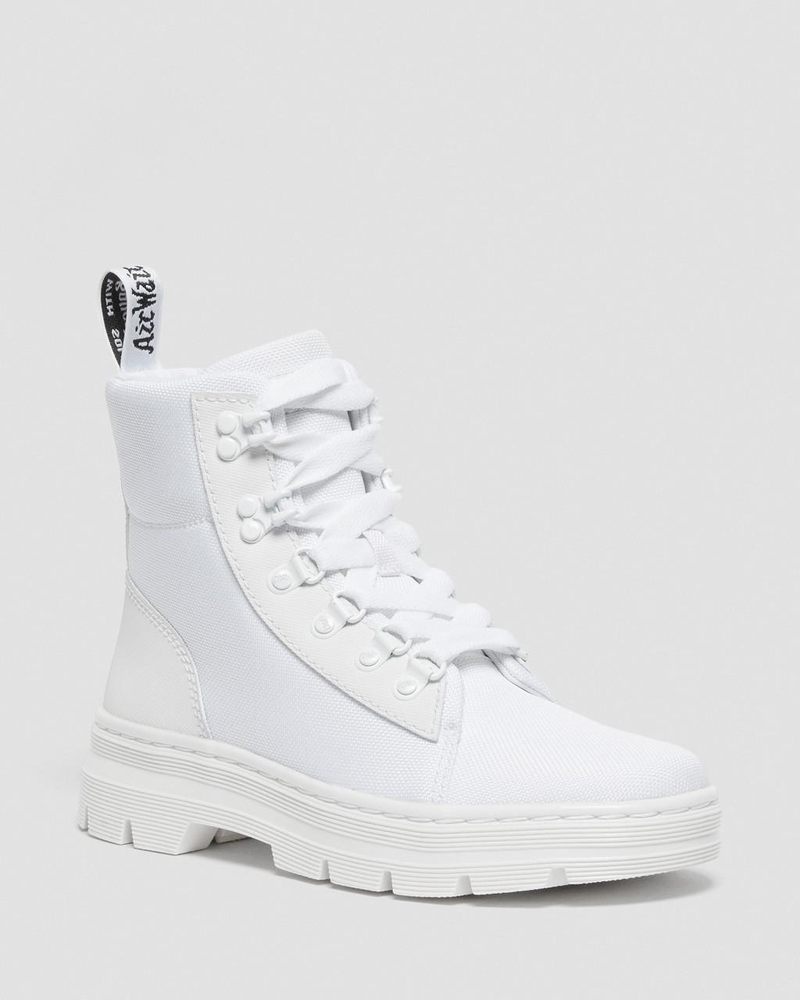 Dr Martin Martens Combs - Poly Casual Boots (Ajax+Extra Tough Poly) Boots White | ZX55-T3KB