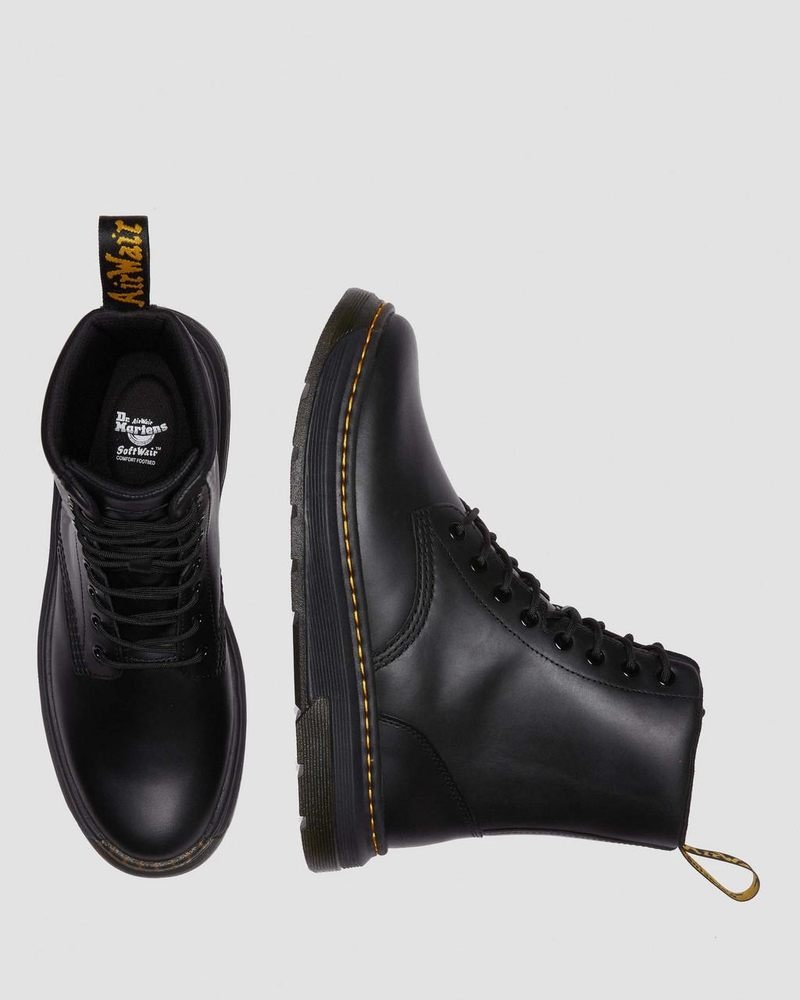 Dr Martin Martens Crewson Classic Leather Everyday Boots Boots Black | IQ50-Y1RN