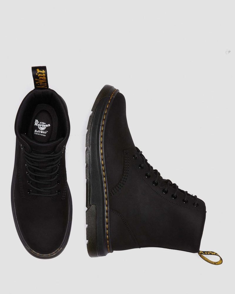 Dr Martin Martens Crewson Nubuck Leather Everyday Boots (Buffbuck) Boots | YV94-X9LY