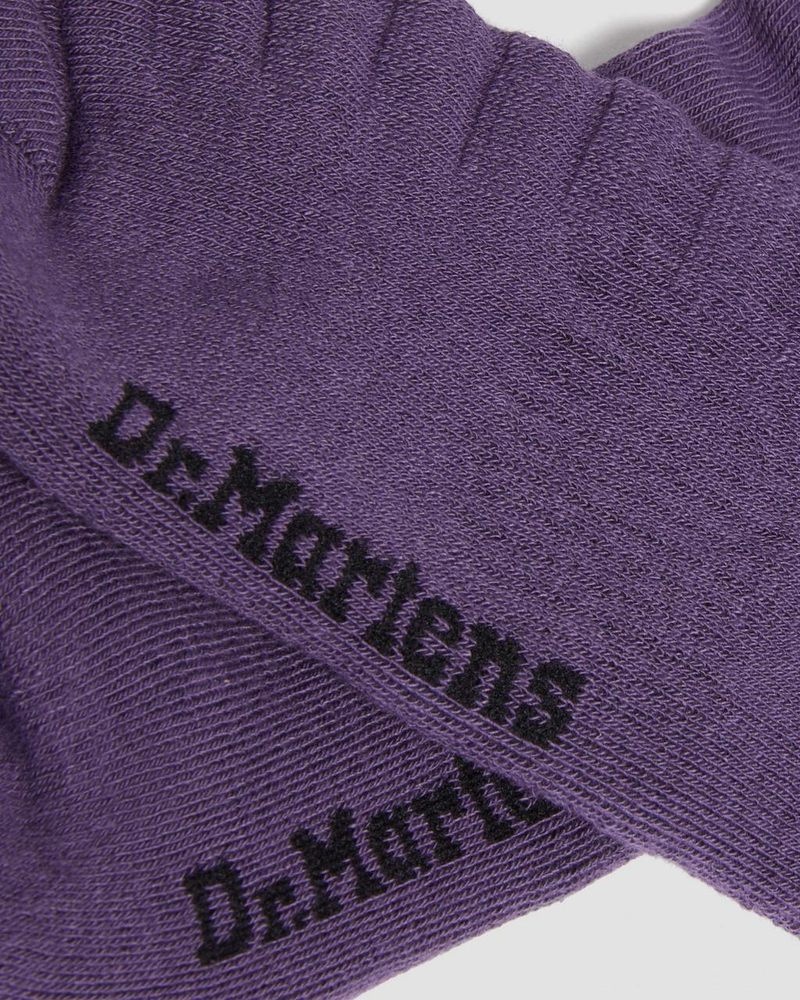 Dr Martin Martens Double Doc Cotton Blend Socks (Cotton Blend) Socks RICH PURPLE | LD55-P9ZU