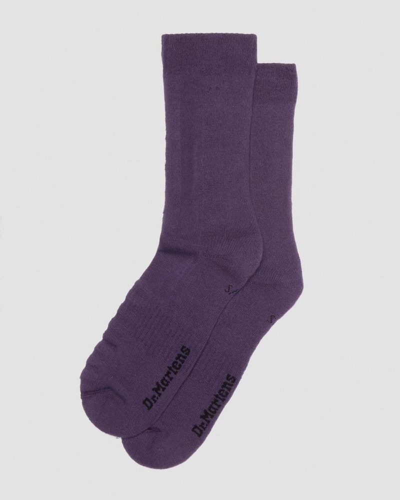 Dr Martin Martens Double Doc Cotton Blend Socks (Cotton Blend) Socks RICH PURPLE | LD55-P9ZU