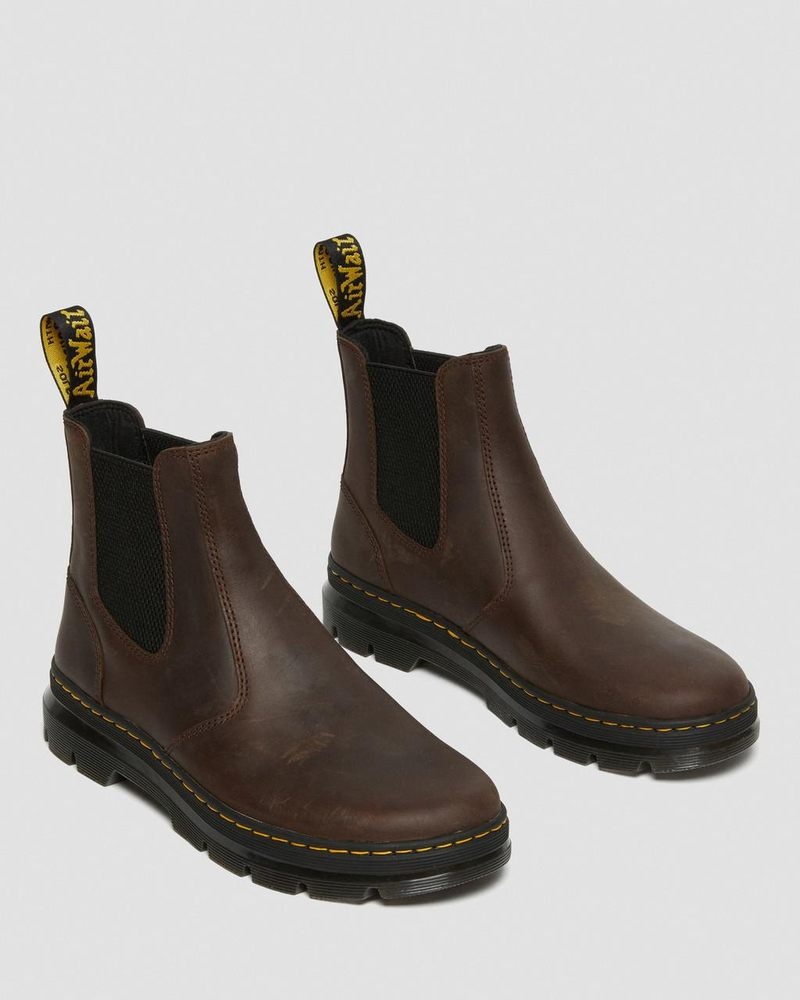 Dr Martin Martens Embury Crazy Horse Leather Casual Boots (Crazy Horse) Boots Brown | GU40-F7ZF