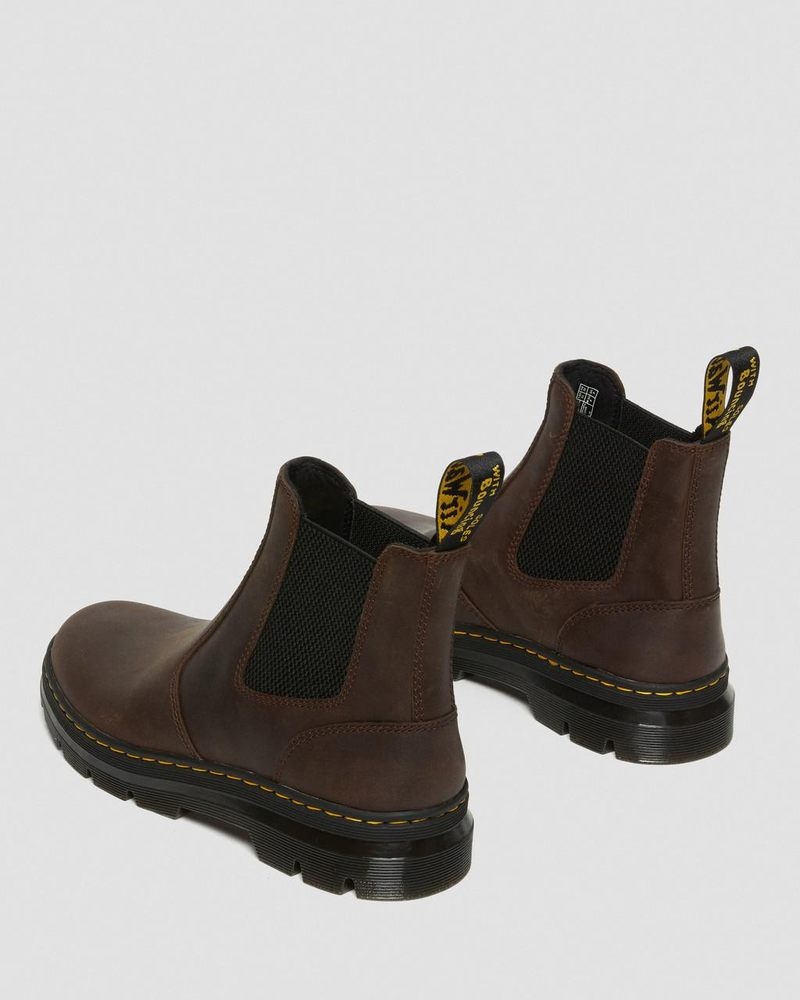 Dr Martin Martens Embury Crazy Horse Leather Casual Boots (Crazy Horse) Boots Brown | GU40-F7ZF