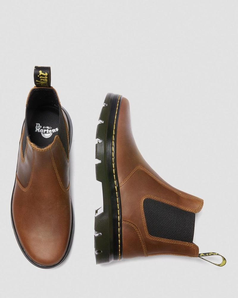 Dr Martin Martens Embury Pull Up Leather Chelsea Boots (Archive Pull Up) Boots Warm Tan | OH29-I5WG