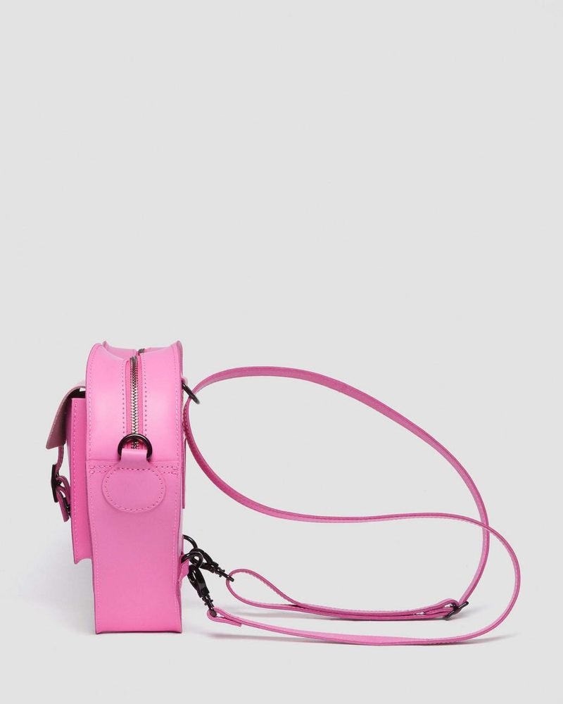 Dr Martin Martens Heart Shaped Leather Backpack (Kiev) Bags & Backpacks Thrift Pink | FS83-R9AN