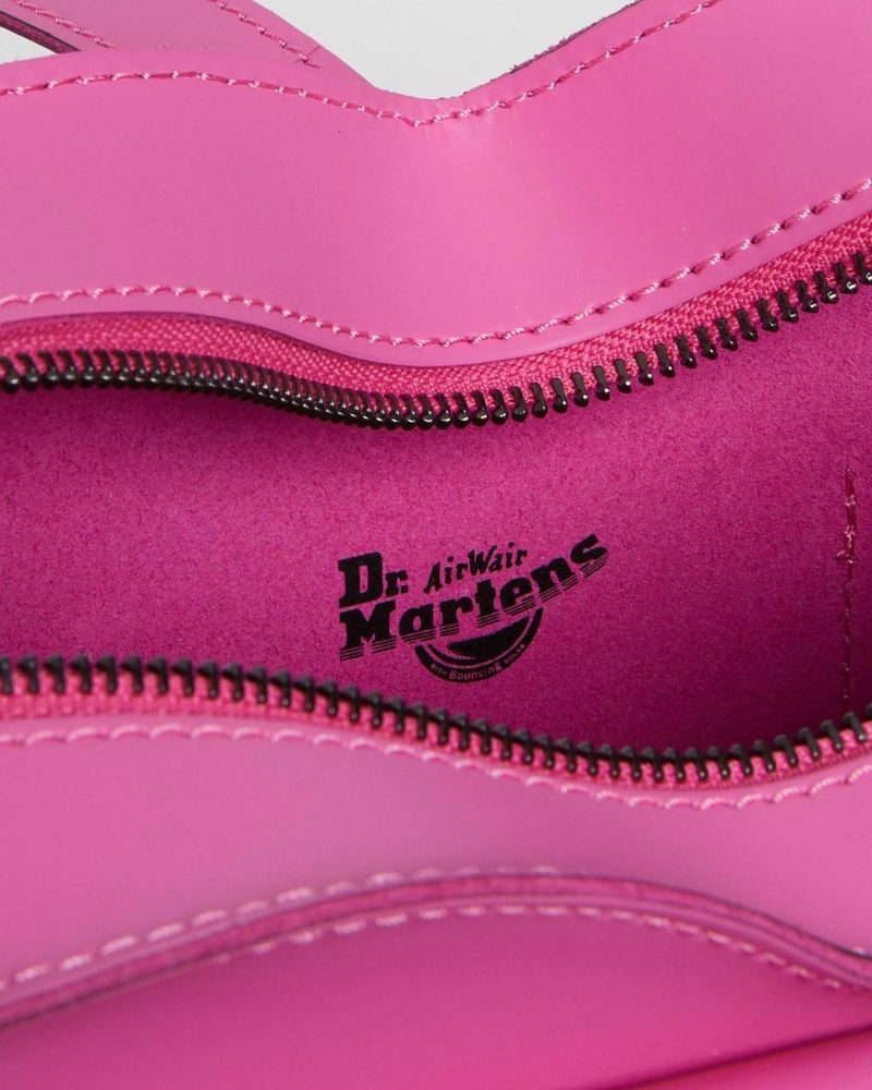 Dr Martin Martens Heart Shaped Leather Backpack (Kiev) Bags & Backpacks Thrift Pink | FS83-R9AN