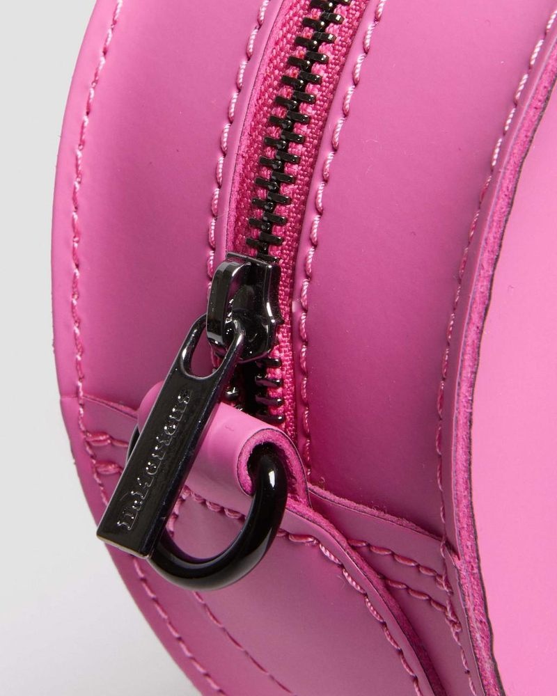 Dr Martin Martens Heart Shaped Leather Backpack (Kiev) Bags & Backpacks Thrift Pink | FS83-R9AN