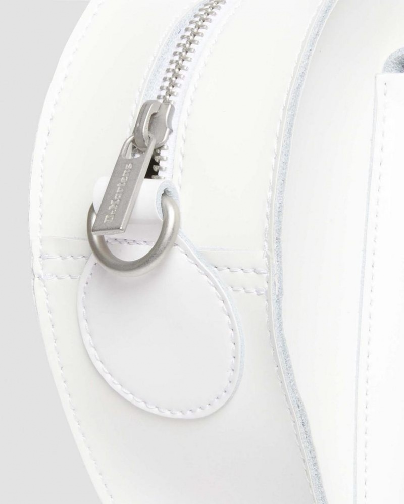 Dr Martin Martens Heart Shaped Leather Backpack (Kiev) Bags & Backpacks White | XB63-N6MU