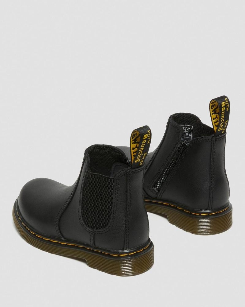 Dr Martin Martens Infant/Toddler 2976 Softy T Leather Chelsea Boots (Softy T) Boots Black | TT72-V9NI