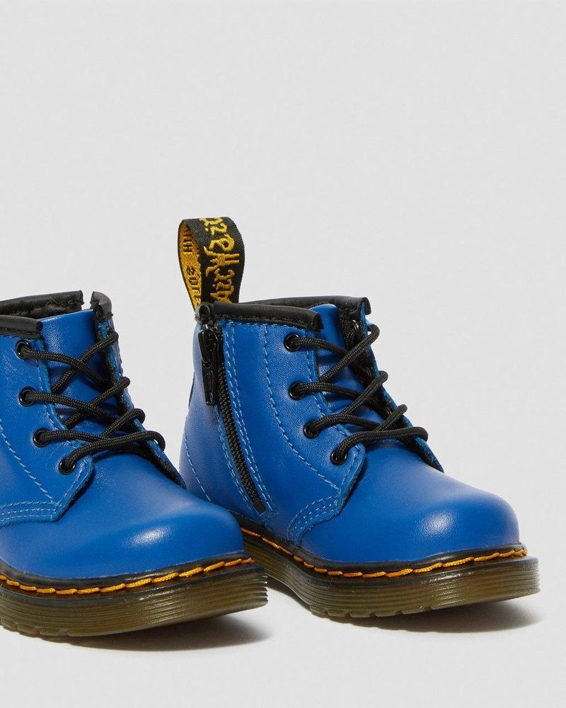 Dr Martin Martens Infant 1460 Leather Lace Up Boots (Romario) Boots Blue | MW19-R0RY