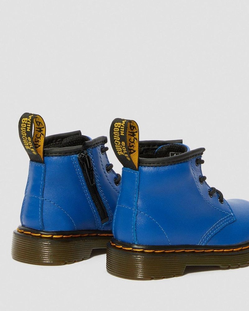 Dr Martin Martens Infant 1460 Leather Lace Up Boots (Romario) Boots Blue | MW19-R0RY