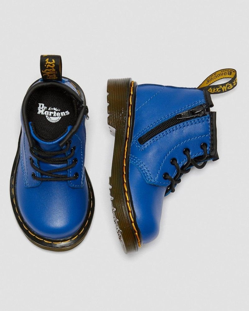 Dr Martin Martens Infant 1460 Leather Lace Up Boots (Romario) Boots Blue | MW19-R0RY