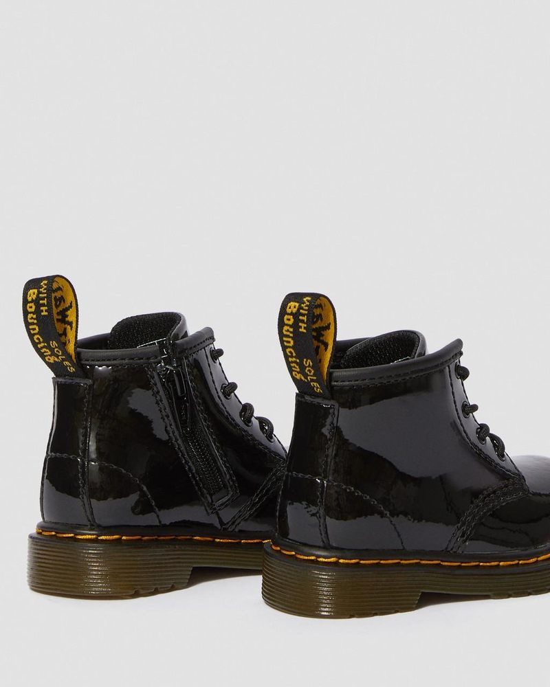 Dr Martin Martens Infant 1460 Patent Leather Lace Up Boots (Patent Leather) Boots Black | NW63-X9HS