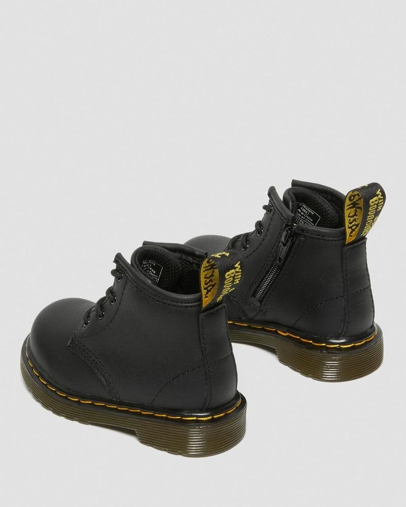 Dr Martin Martens Infant 1460 Softy T Leather Lace Up Boots (Softy T) Boots Black | IT39-A2OR