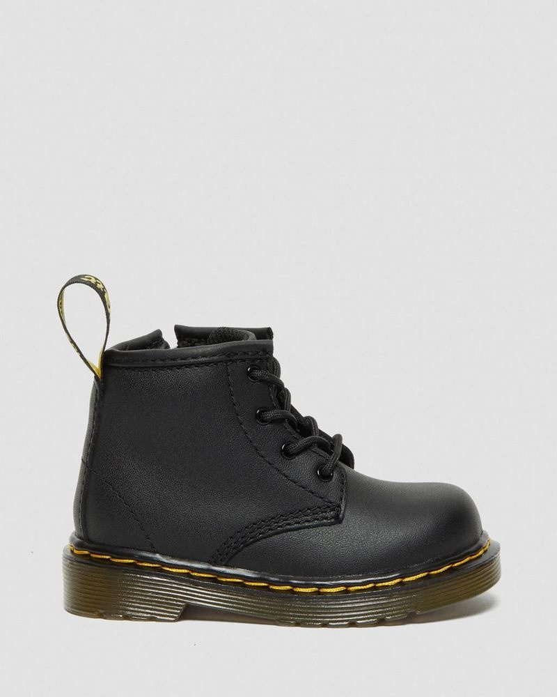 Dr Martin Martens Infant 1460 Softy T Leather Lace Up Boots (Softy T) Boots Black | IT39-A2OR