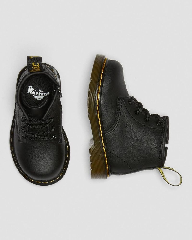 Dr Martin Martens Infant 1460 Softy T Leather Lace Up Boots (Softy T) Boots Black | IT39-A2OR