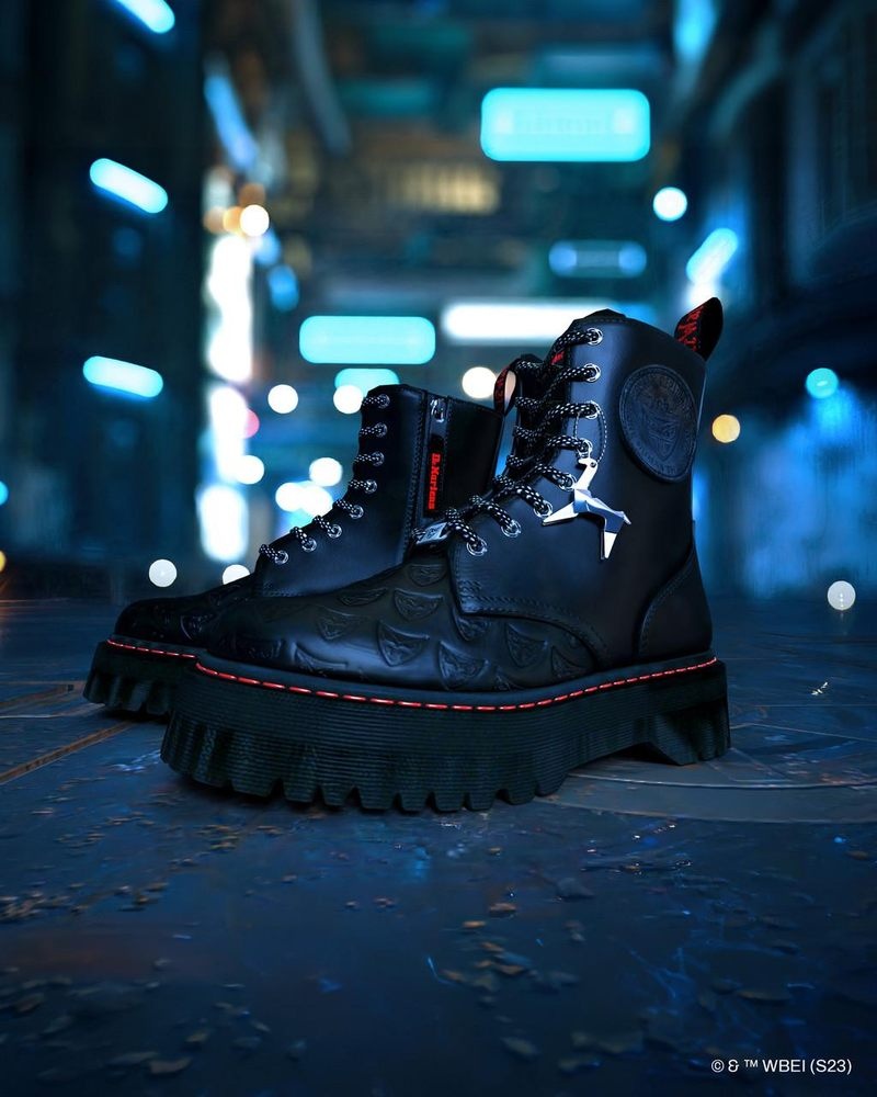 Dr Martin Martens Jadon Boot WB Blade Runner Leather Platforms Platforms Boots Black | DA13-Y7OX