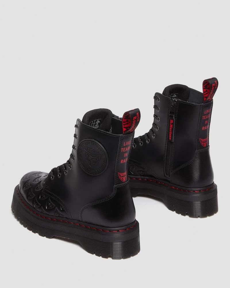 Dr Martin Martens Jadon Boot WB Blade Runner Leather Platforms Platforms Boots Black | DA13-Y7OX