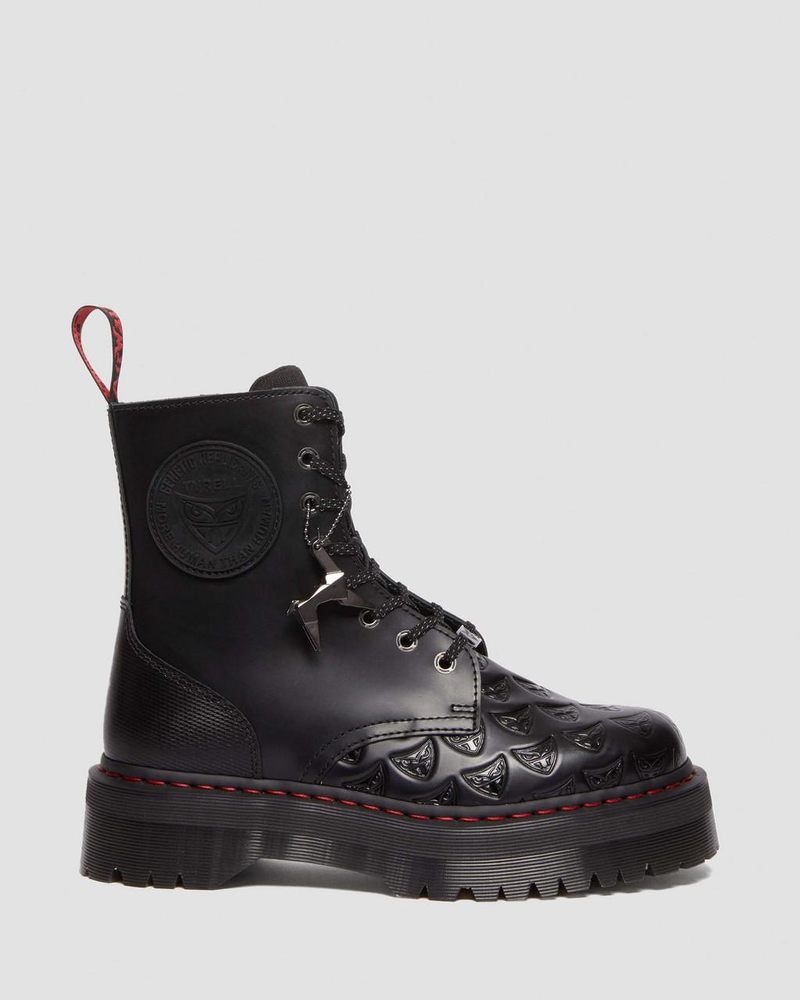 Dr Martin Martens Jadon Boot WB Blade Runner Leather Platforms Platforms Boots Black | DA13-Y7OX