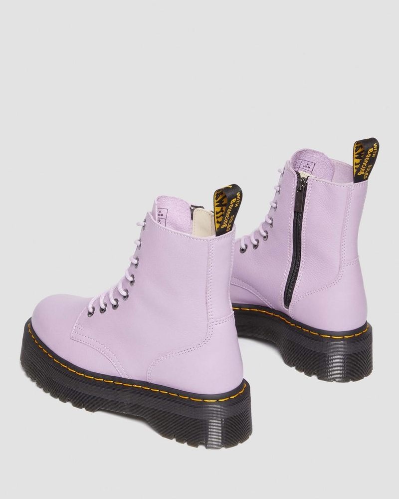 Dr Martin Martens Jadon III Boot Pisa Leather Platforms (Pisa) Platforms Boots Lilac | UR92-T0ZQ