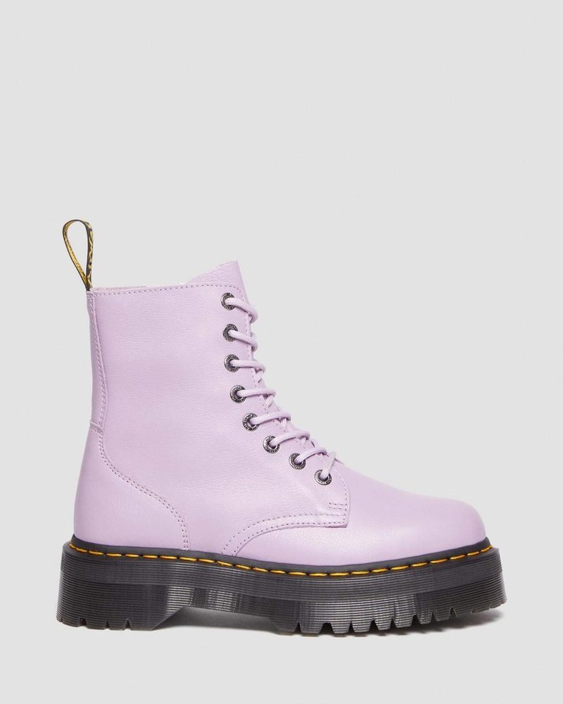 Dr Martin Martens Jadon III Boot Pisa Leather Platforms (Pisa) Platforms Boots Lilac | UR92-T0ZQ