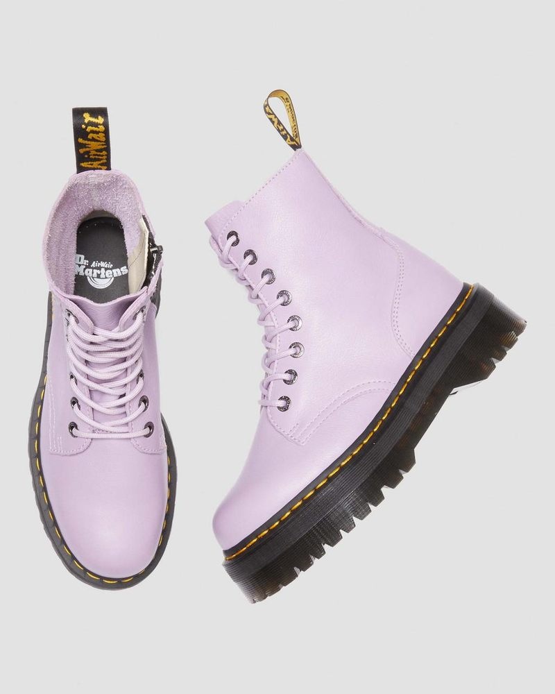 Dr Martin Martens Jadon III Boot Pisa Leather Platforms (Pisa) Platforms Boots Lilac | SP31-G2BA