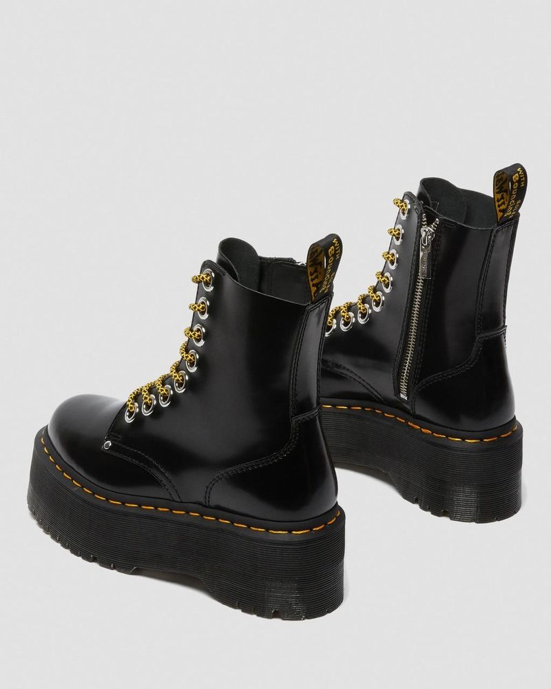 Dr Martin Martens Jadon Max Boot - Platforms (Buttero) Platforms Boots Black | NG90-R9NW