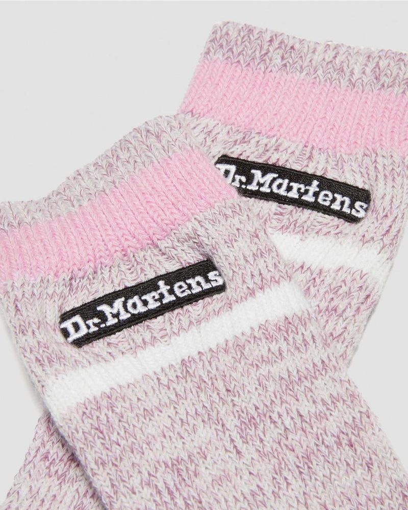 Dr Martin Martens Marl Organic Socks (Cotton Blend) Socks Pink | EA67-V5NZ