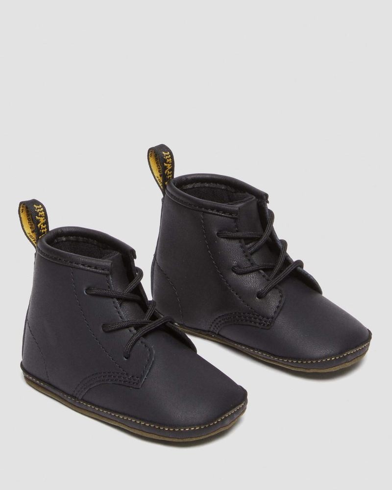 Dr Martin Martens Newborn 1460 Auburn Leather Booties (Mason Pu Split+Mason Nw Synthetic) Boots Black | HD38-U3BV