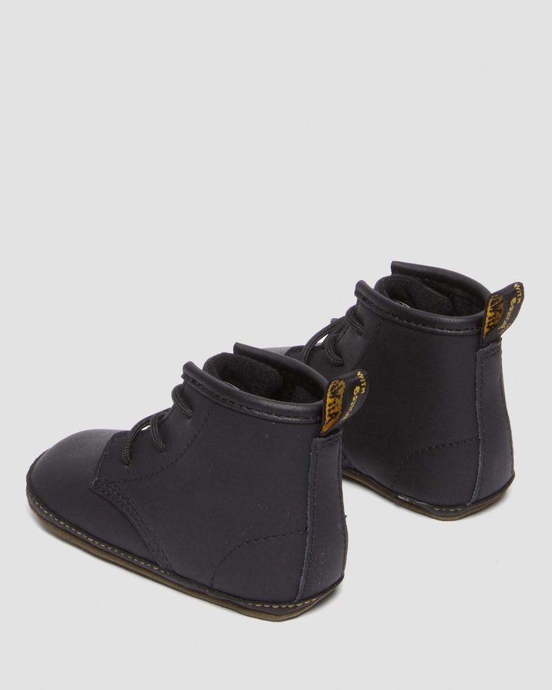 Dr Martin Martens Newborn 1460 Auburn Leather Booties (Mason Pu Split+Mason Nw Synthetic) Boots Black | HD38-U3BV