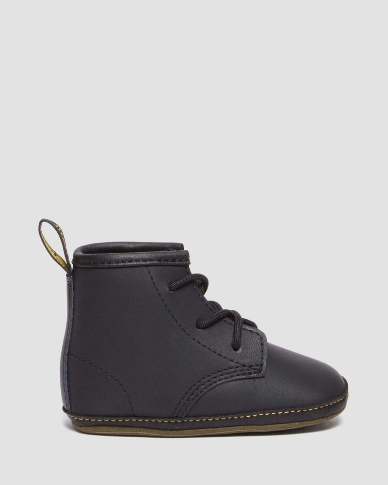 Dr Martin Martens Newborn 1460 Auburn Leather Booties (Mason Pu Split+Mason Nw Synthetic) Boots Black | HD38-U3BV