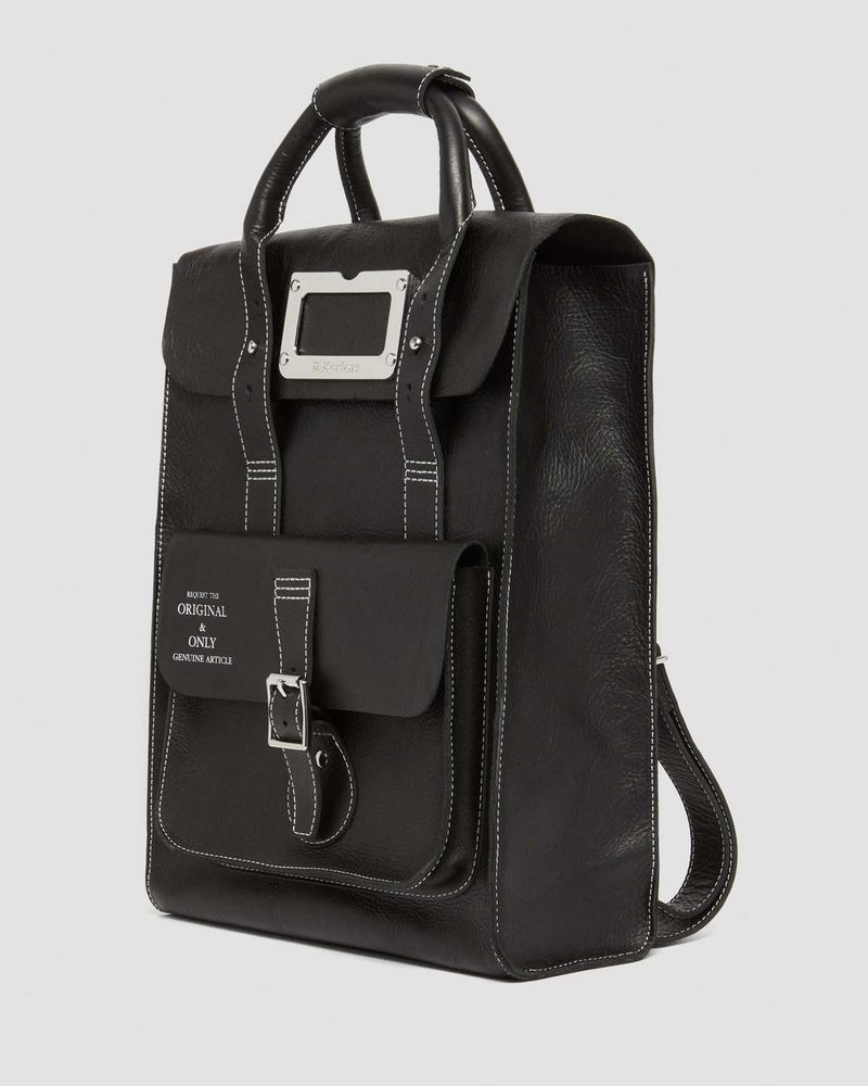 Dr Martin Martens Overdrive Leather Backpack (Overdrive) Bags & Backpacks Black | RT57-V9ME