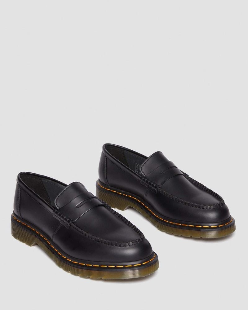 Dr Martin Martens Penton Smooth Leather Loafers (Smooth Leather) Shoes Black | AF14-S8HU