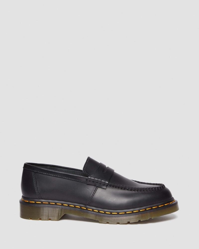 Dr Martin Martens Penton Smooth Leather Loafers (Smooth Leather) Shoes Black | AF14-S8HU