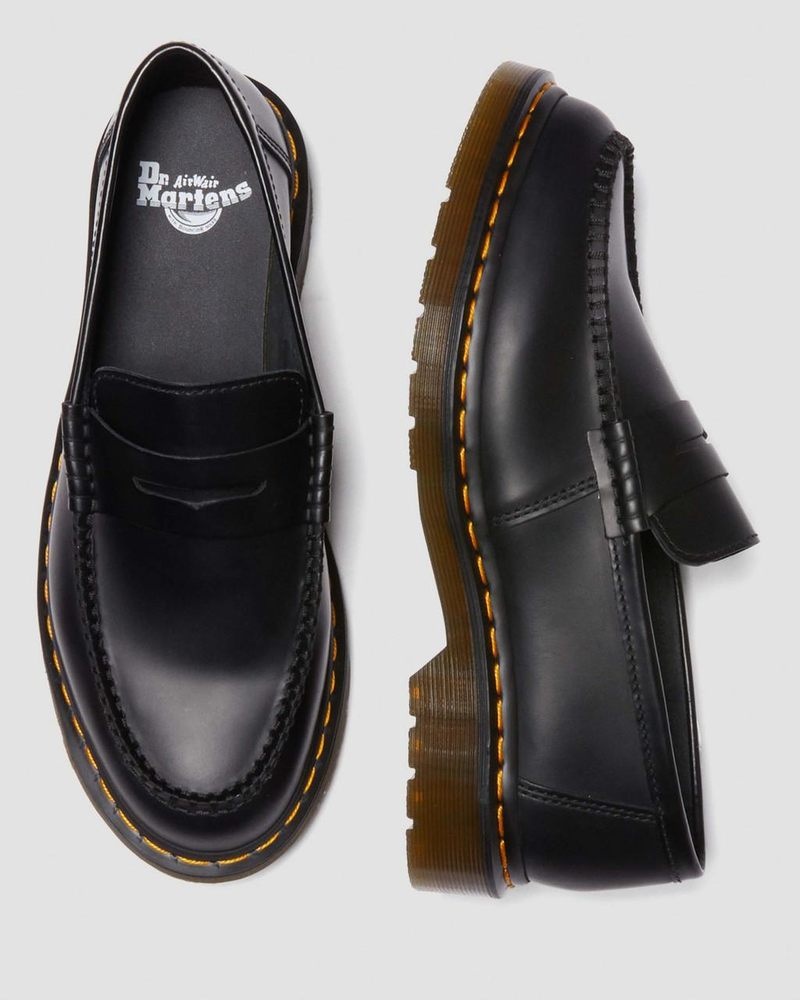 Dr Martin Martens Penton Smooth Leather Loafers (Smooth Leather) Shoes Black | AF14-S8HU