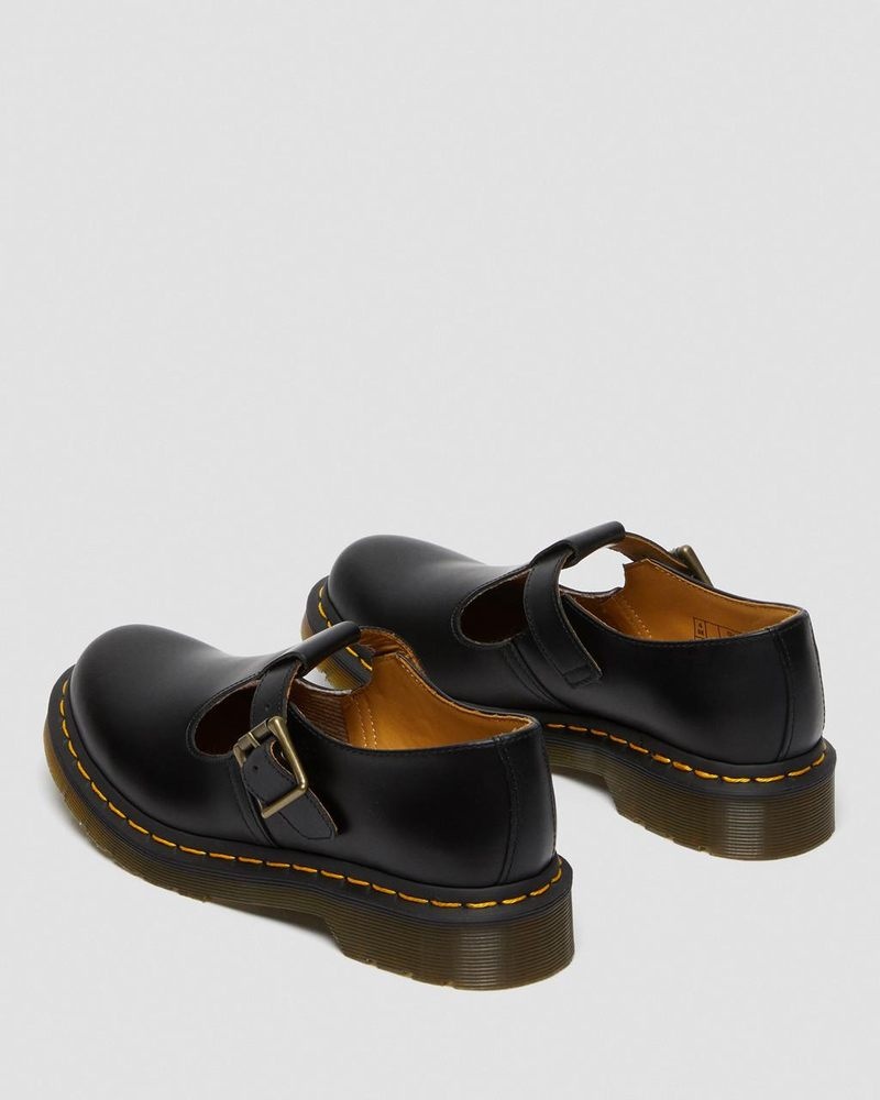 Dr Martin Martens Polley Smooth Leather Mary Janes (Smooth Leather) Shoes Black | UD73-C1DH