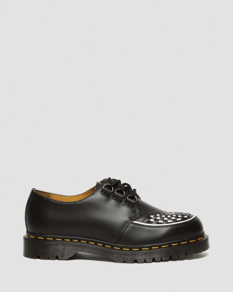 Dr Martin Martens Ramsey Smooth Leather Creepers (Smooth Leather) Shoes Black | QF21-I4FR