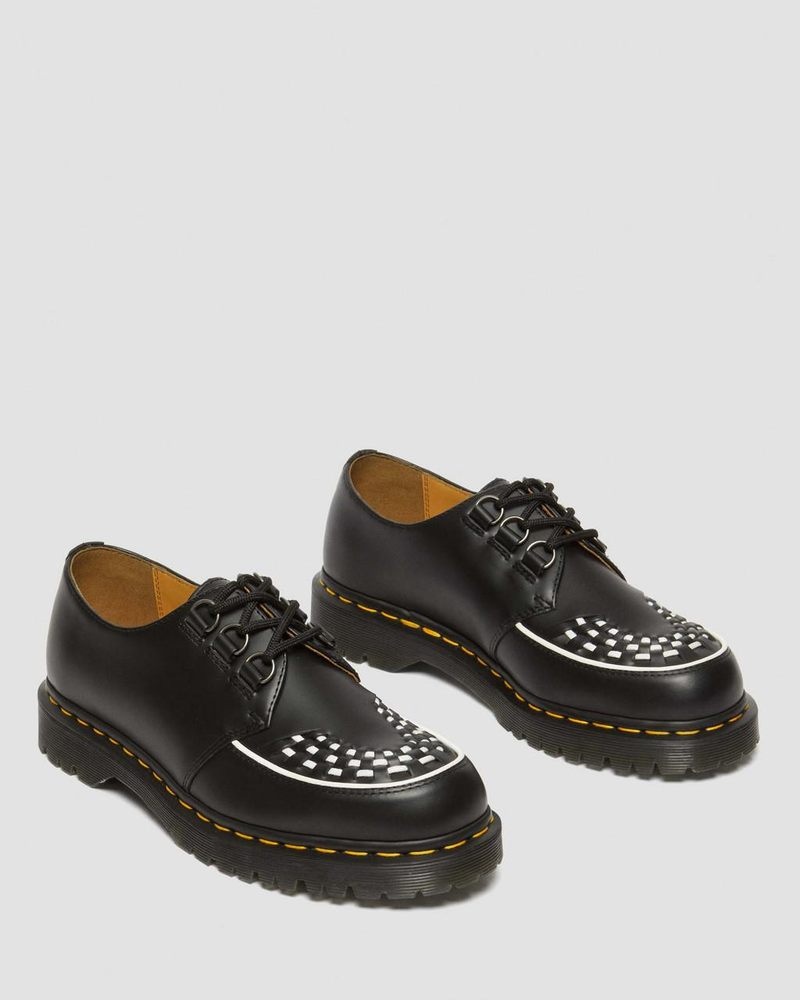 Dr Martin Martens Ramsey Smooth Leather Creepers (Smooth Leather) Shoes Black | QF21-I4FR