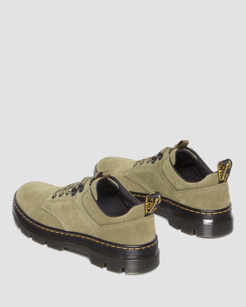 Dr Martin Martens Reeder Suede Utility Shoes (E.H.Suede) Shoes Dms Olive | HX75-R7CJ