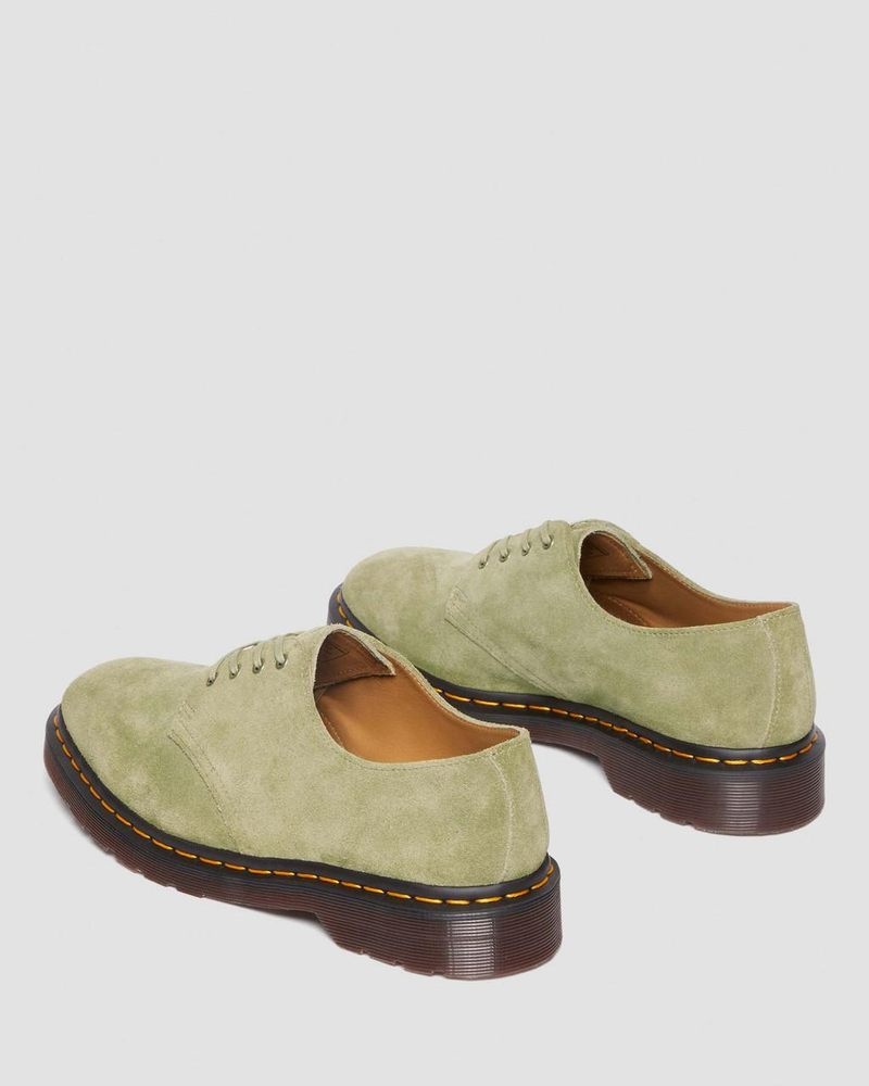 Dr Martin Martens Smiths Suede Dress Shoes (Desert Oasis Suede) Shoes Pale Olive | RN44-A5CN