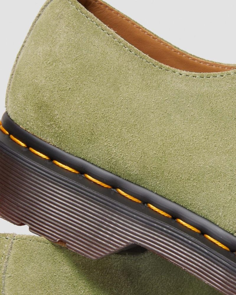 Dr Martin Martens Smiths Suede Dress Shoes (Desert Oasis Suede) Shoes Pale Olive | RN44-A5CN